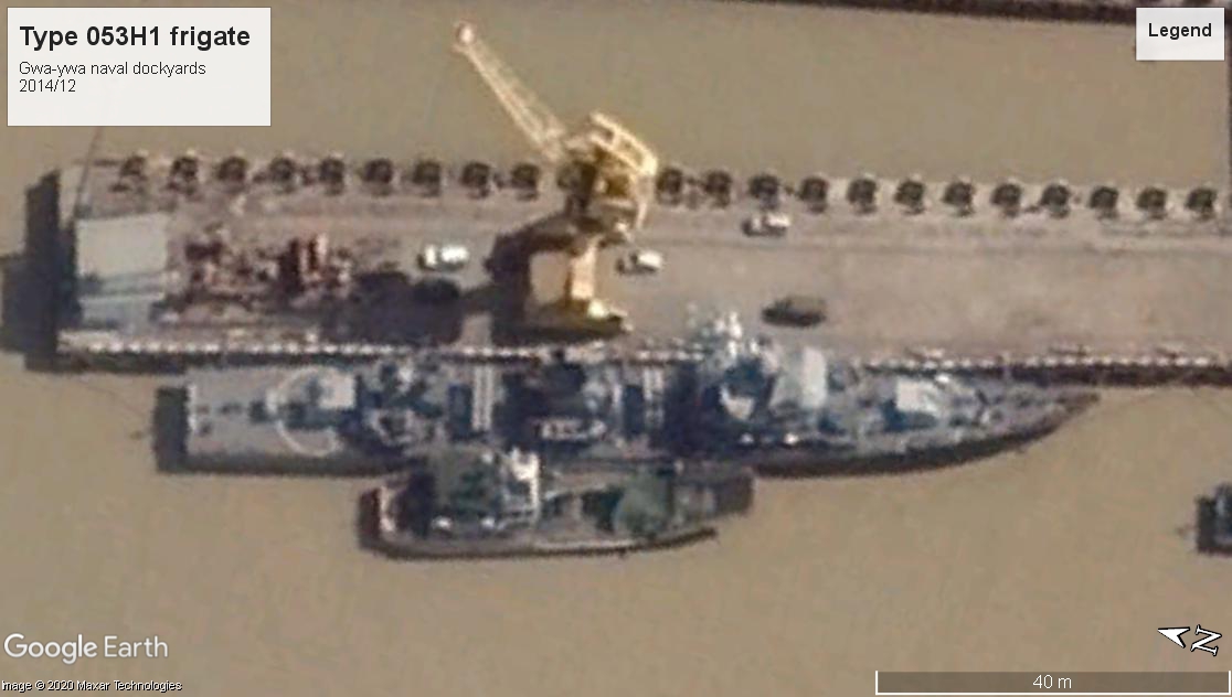 Type 053H1 frigate Gwa-ywa 2014