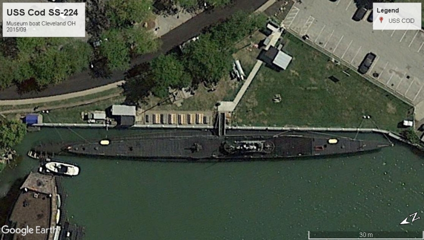 USS Cod SS-224 museum boat Cleveland 2015