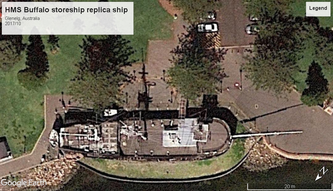 HMS Buffalo replica Glenelg 2017